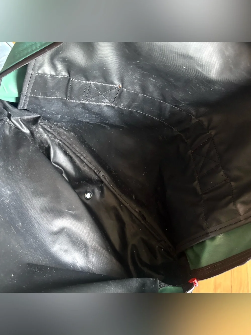 Vintage 90s Salomon Duffle Bag Green Black Club Line Streetwear Luggage